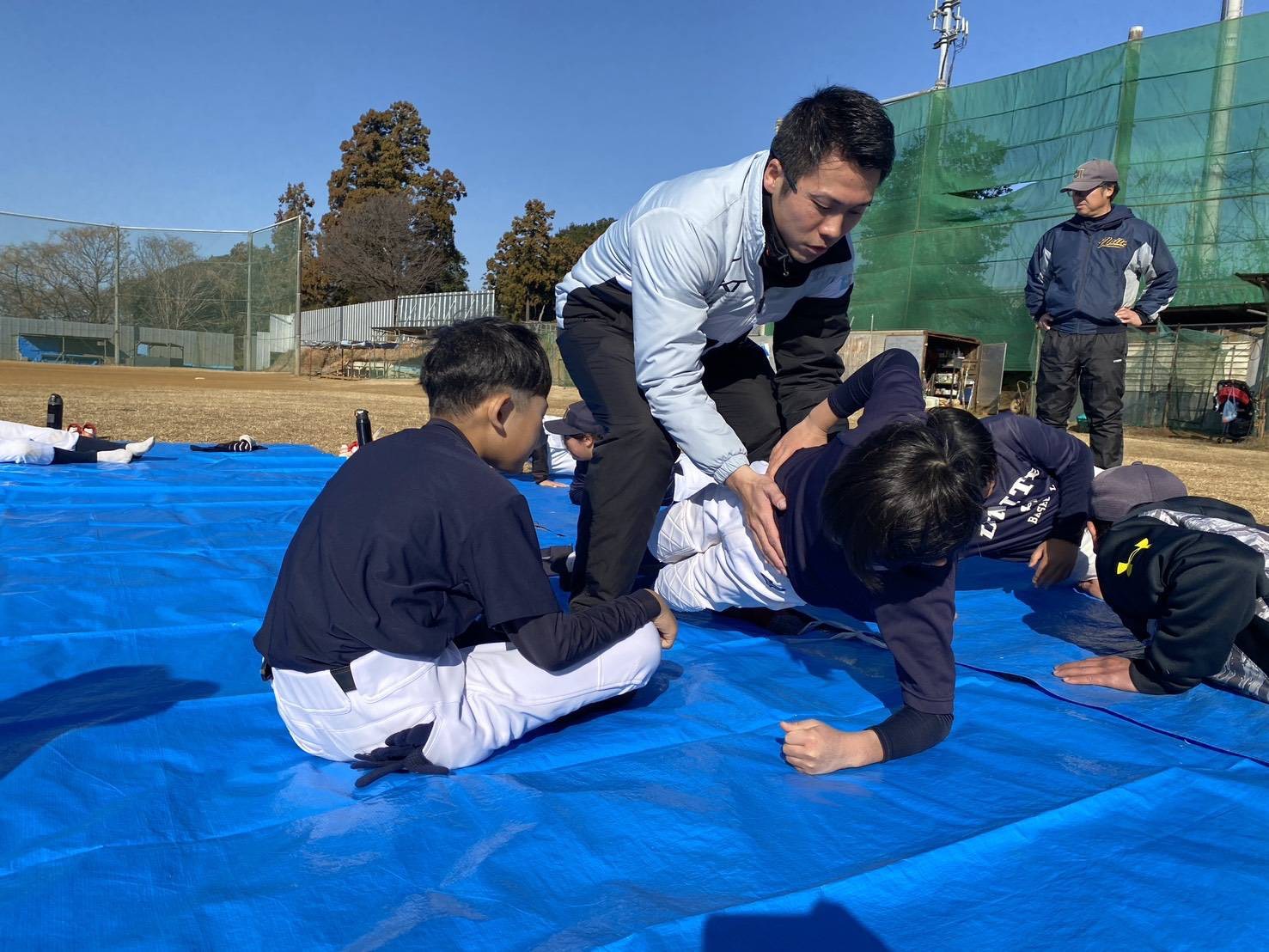 選手への直接指導
